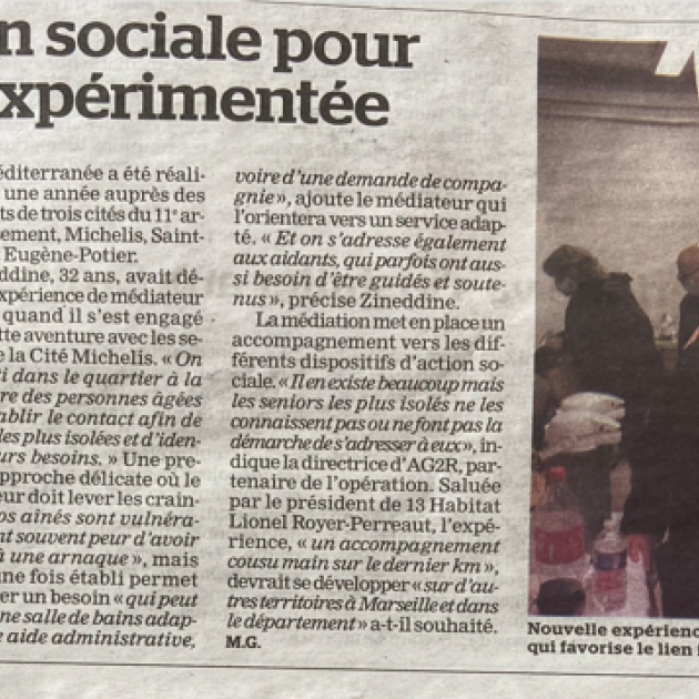 La médiation sociale vers les séniors